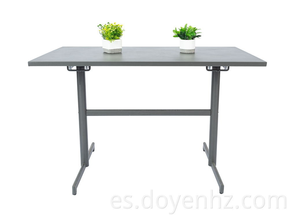 Metal Folding Rectangle Table with Round Tube Leg